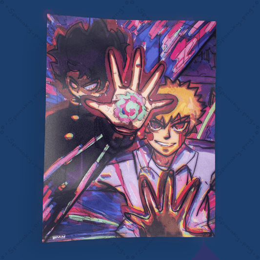 Mob vs Reigen Art Print